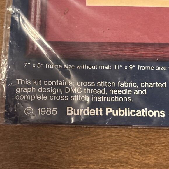 Vtg Dale Burdett Cross Stitch Kit Pitiful Pals Count Your Many Blessings 1985 - Picture 4 of 5